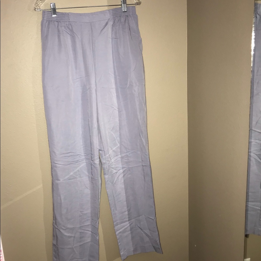 Purple stretch pants